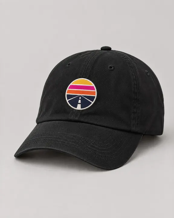 Hypewayエンブレムキャップ — ブラック