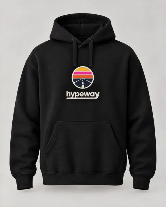Hypewayパーカー — ブラック